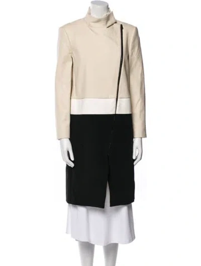 Pre-owned Joseph Colorblock Pattern Coat In Neutral