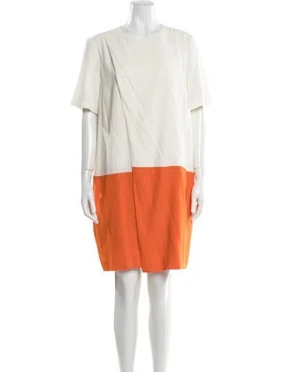 Pre-owned Joseph Colorblock Pattern Knee-length Dress In Neutral