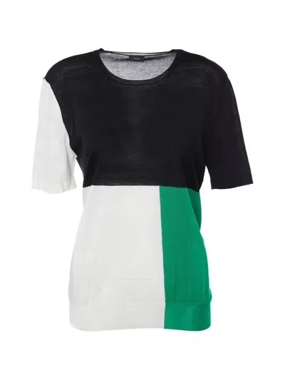 Pre-owned Joseph Colour-block T-shirt In Black
