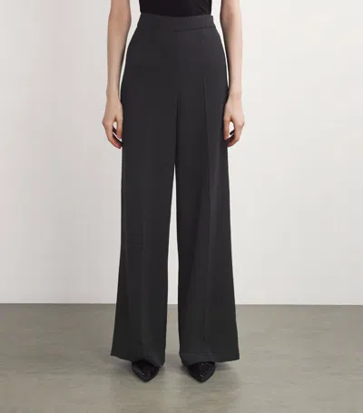 Joseph Comfort Cady Alane Wide-leg Trousers In Black