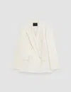 Joseph Soft Cotton Silk Jaden Jacket In Ivory