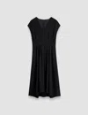 Joseph Comfort Cady Turot Dress In Black