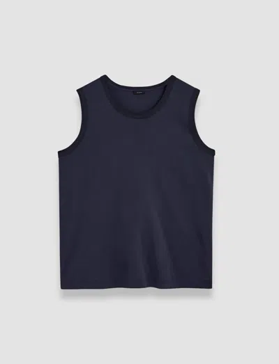 Joseph Comfort Cotton Tank Top In Blue