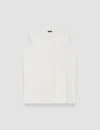 Joseph Mercerised Cotton Tank Top In White
