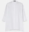 Joseph Congo Oversized Cotton Poplin Shirt In White