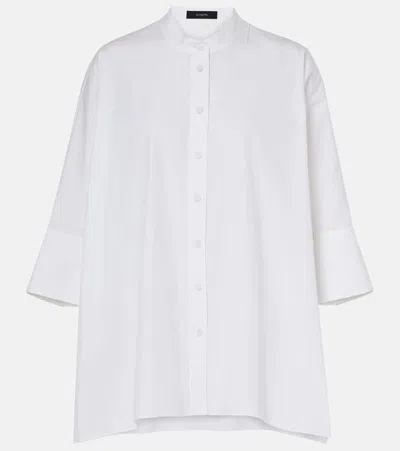 Joseph Congo Oversized Cotton Poplin Shirt In White