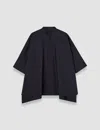 Joseph Womens Navy Congo Oversized Cotton Blouse In Navy
