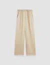 Joseph Corto Wide-leg Paneled Silk Pants In Quail