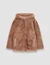 Joseph Beige Cosser Reversible Shearling Coat In Blusher