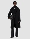 Joseph Costana Double Face Cashmere Coat In Black