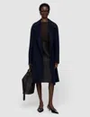 Joseph Costana Double Face Cashmere Coat In Black