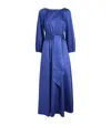 Joseph Cotton Belted Bellan Maxi Dress In Blue