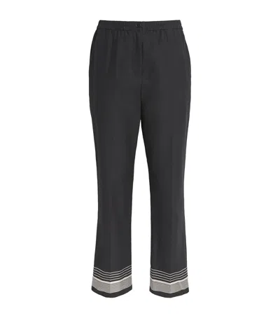 Joseph Cotton-blend Tottenham Trousers In Black