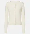 Joseph Cotton, Cashmere, And Silk Cardigan In White