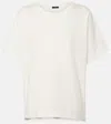 Joseph Round-neck Relaxed-fit Cotton-jersey T-shirt In White
