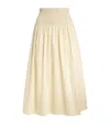 Joseph Cotton Leonie Midi Skirt In Gold