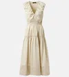 Joseph Cotton Midi Dress In Neutral
