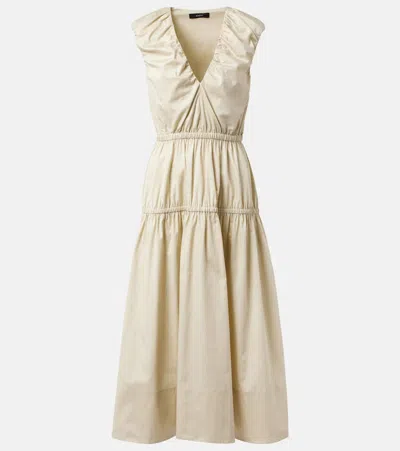 Joseph Cotton Midi Dress In Sand