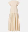 Joseph Cotton Poplin Jersey Maxi Dress