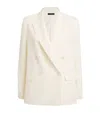 Joseph Valery Soft Cotton Silk Jacket In Ivory