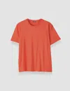 Joseph Womens Sundown Short-sleeved Cotton And Silk T-shirt In Orange