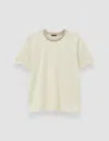 Joseph Cotton Silk Jersey T-shirt In Neutral