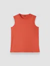 Joseph Cotton Silk Jersey Tank Top In Orange