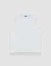 Joseph Cotton Silk Jersey Tank Top In White
