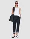 Joseph Cotton Silk Jersey Tank Top In White