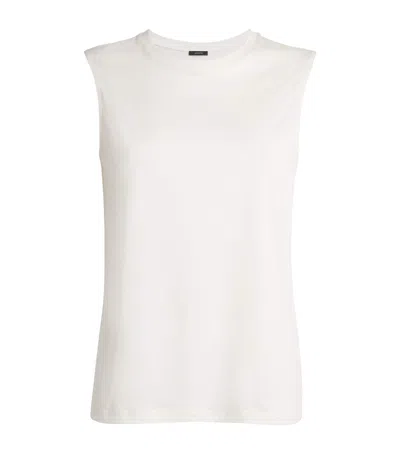 Joseph Cotton-silk Jersey Tank Top In White