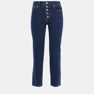 Pre-owned Joseph Cotton Straight Leg Jeans 30 In Blue