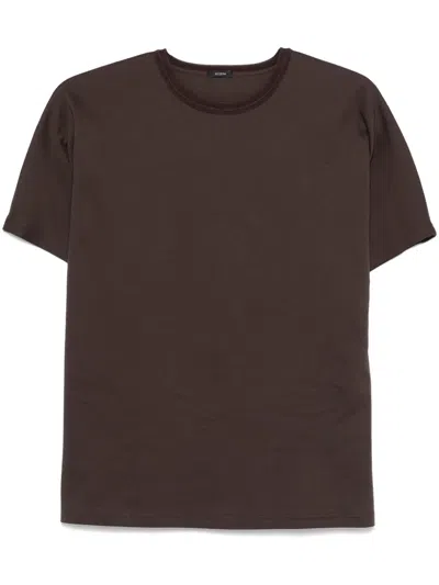 Joseph Cotton T-shirt In Brown