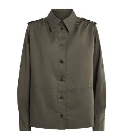Joseph Cotton-linen Mars Shirt In Green