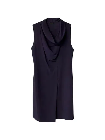 Pre-owned Joseph Cowl-neck Sleeveless Dress In Purple
