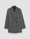 Joseph Cravate Wool Chapone Jacket In Ivory/black