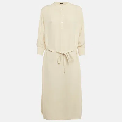 Joseph Cream Silk Lester Maxi Dress In White
