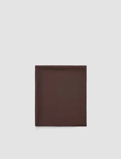 Joseph Crepe De Chine Silk Scarf In Brown