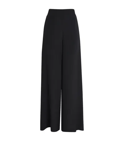 Joseph Crepe De Soie Silk Rihani Trousers In Black