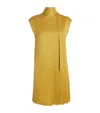 Joseph Crepe Sandy Mini Dress In Yellow