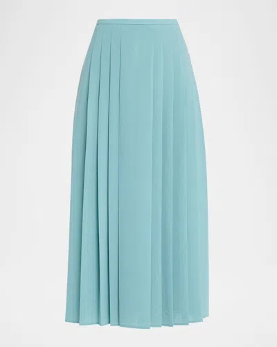 Joseph Crete Straight Pleated Midi Skirt