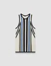 Joseph Cretto Jacquard Knitted Tank Top In Ivory Combo