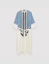 Joseph Cretto Print Dania Dress In Navy Combo