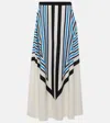 Joseph Cretto Print Avron Skirt In White