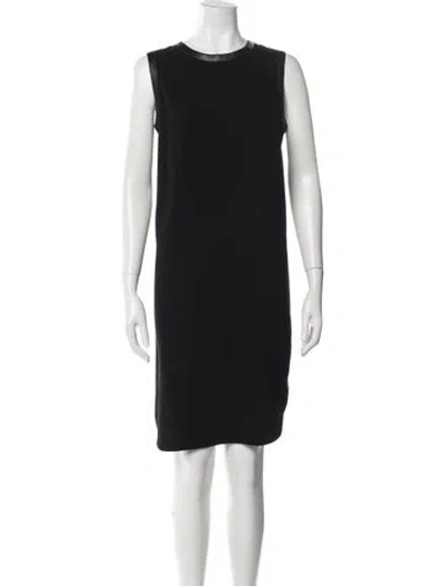 Pre-owned Joseph Crew Neck Knee-length Dress In Black