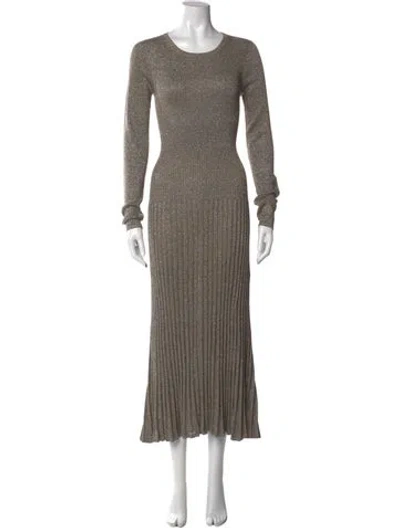 Pre-owned Joseph Crew Neck Long Dress In Multi