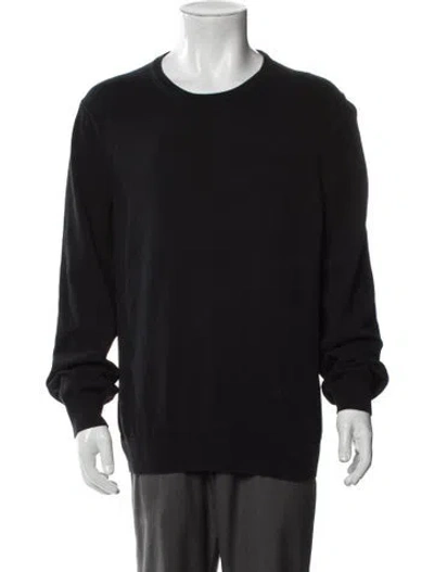 Pre-owned Joseph Crew Neck Long Sleeve Pullover In Black