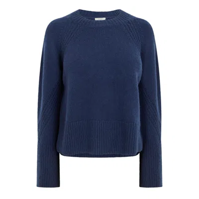 Joseph Crew Neck Long-sleeved Sweater In Blue