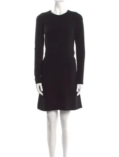 Pre-owned Joseph Crew Neck Mini Dress In Black