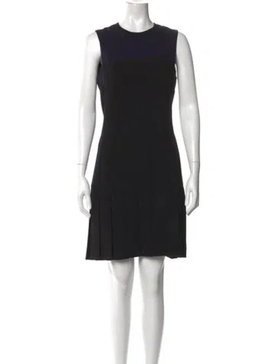 Pre-owned Joseph Crew Neck Mini Dress In Black