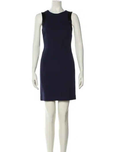 Pre-owned Joseph Crew Neck Mini Dress In Multi